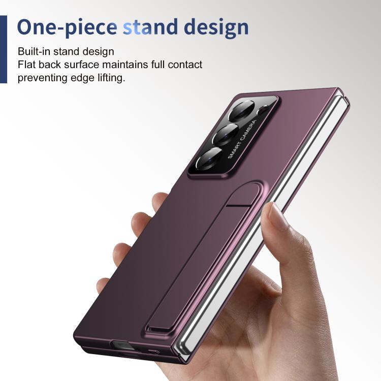 For Samsung Galaxy Z Fold6 Integrated Skin Feel Fold Holder Phone Case