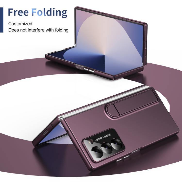 For Samsung Galaxy Z Fold6 Integrated Skin Feel Fold Holder Phone Case