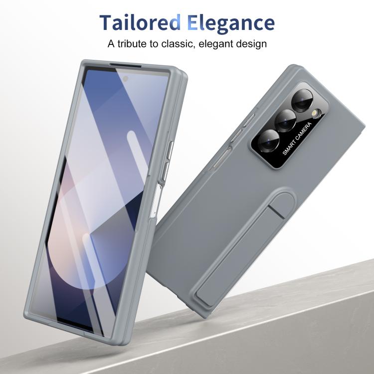 For Samsung Galaxy Z Fold6 Integrated Skin Feel Fold Holder Phone Case