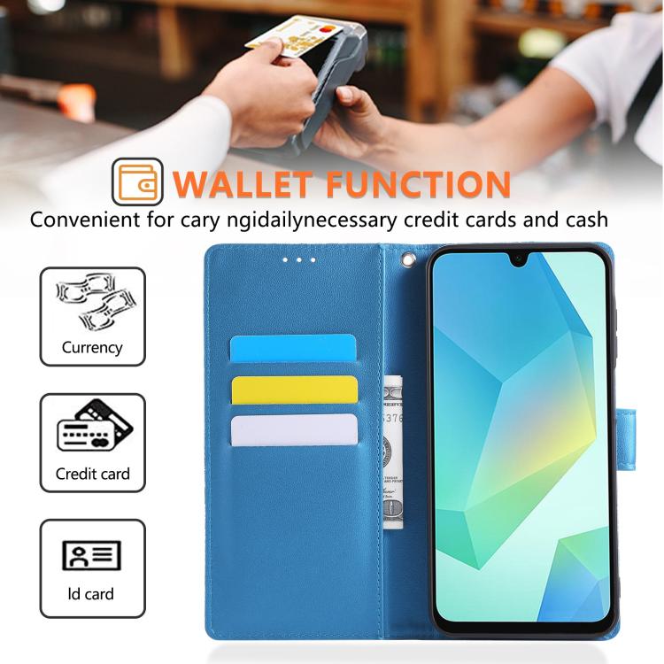 For Samsung Galaxy A16 5G Rose Flower Embossed 3-Card Slots Leather Phone Case