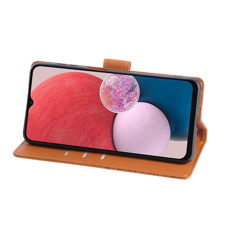 For Samsung Galaxy A13 4G / 5G Rose Flower Embossed 3-Card Slots Leather Phone Case