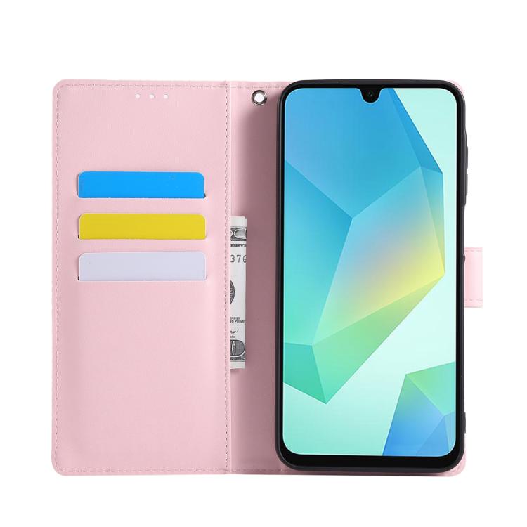 For Samsung Galaxy A05s Rose Flower Embossed 3-Card Slots Leather Phone Case