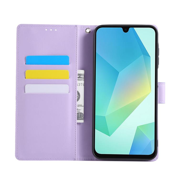 For Samsung Galaxy A05s Rose Flower Embossed 3-Card Slots Leather Phone Case