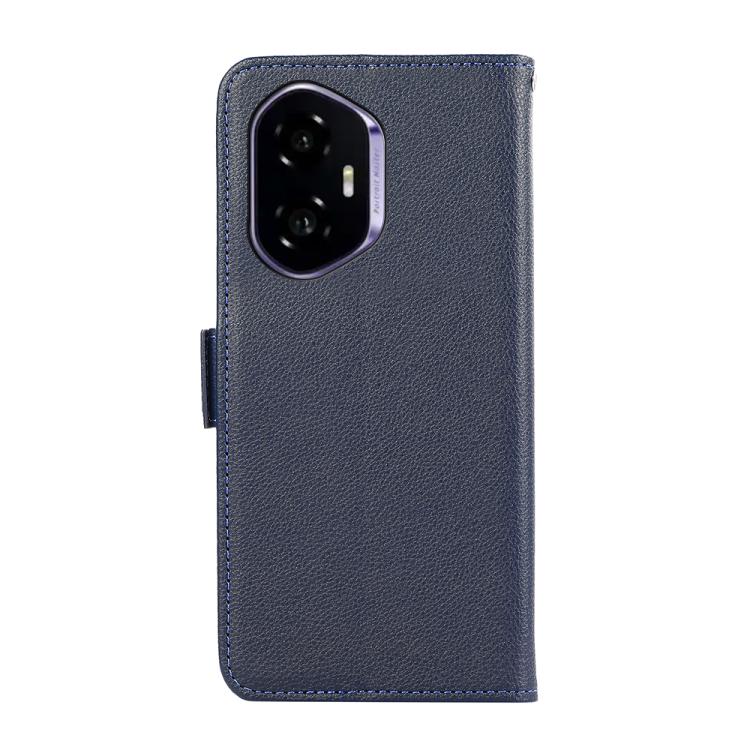 For Honor 400 Global 156.5mm ABEEL Side-Magnetic Litchi Pattern Leather RFID Phone Case