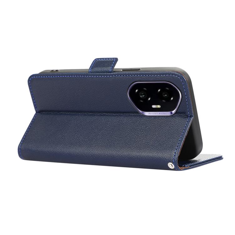 For Honor 400 Global 156.5mm ABEEL Side-Magnetic Litchi Pattern Leather RFID Phone Case
