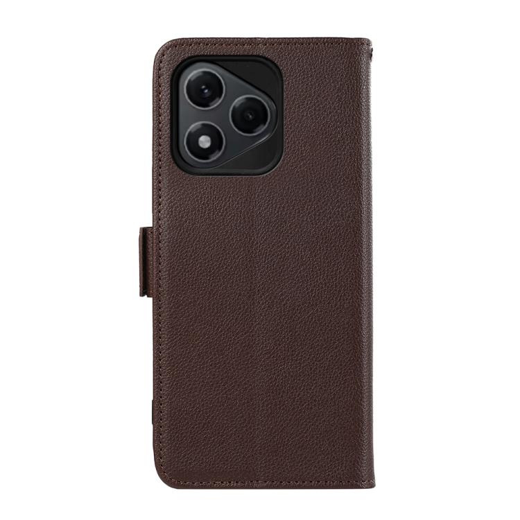 For Honor 400 Lite Global  ABEEL Side-Magnetic Litchi Pattern Leather RFID Phone Case