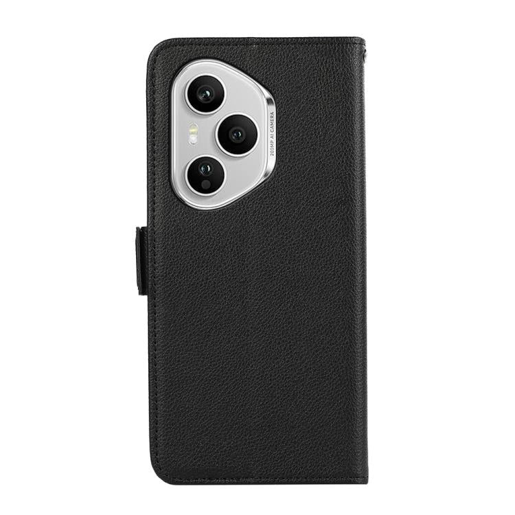 For Honor 400 Pro Global 160.8mm ABEEL Side-Magnetic Litchi Pattern Leather RFID Phone Case