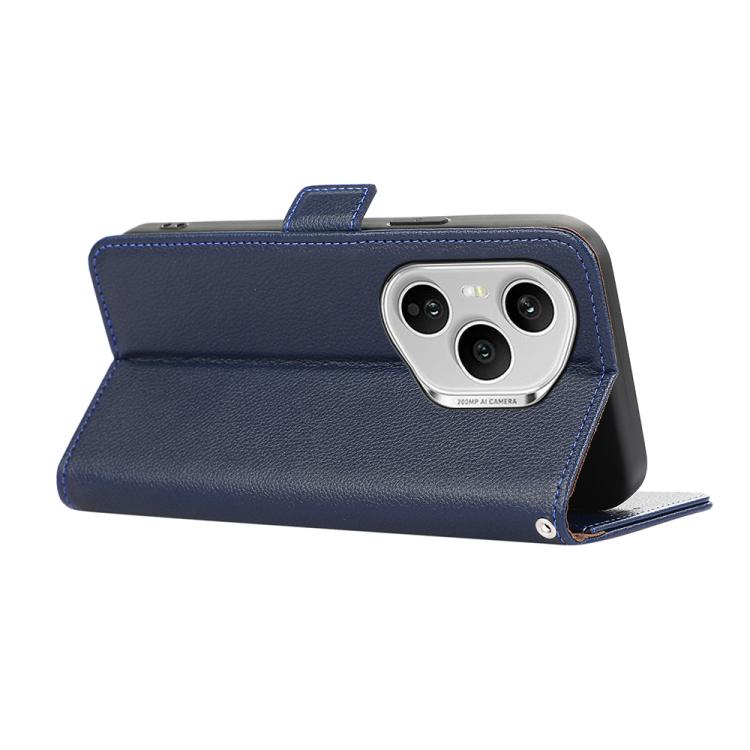 For Honor 400 Pro Global 160.8mm ABEEL Side-Magnetic Litchi Pattern Leather RFID Phone Case