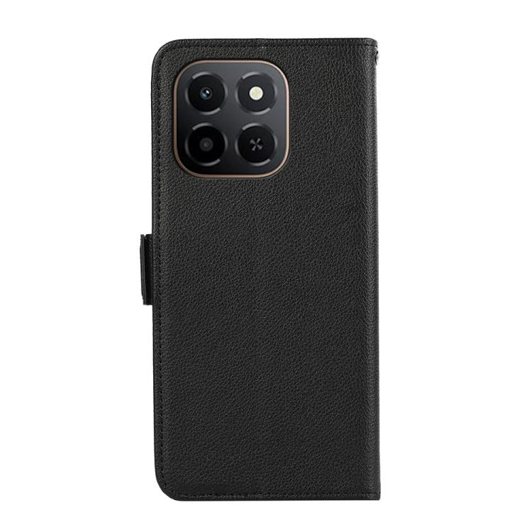 For Honor X6c 4G ABEEL Side-Magnetic Litchi Pattern Leather RFID Phone Case