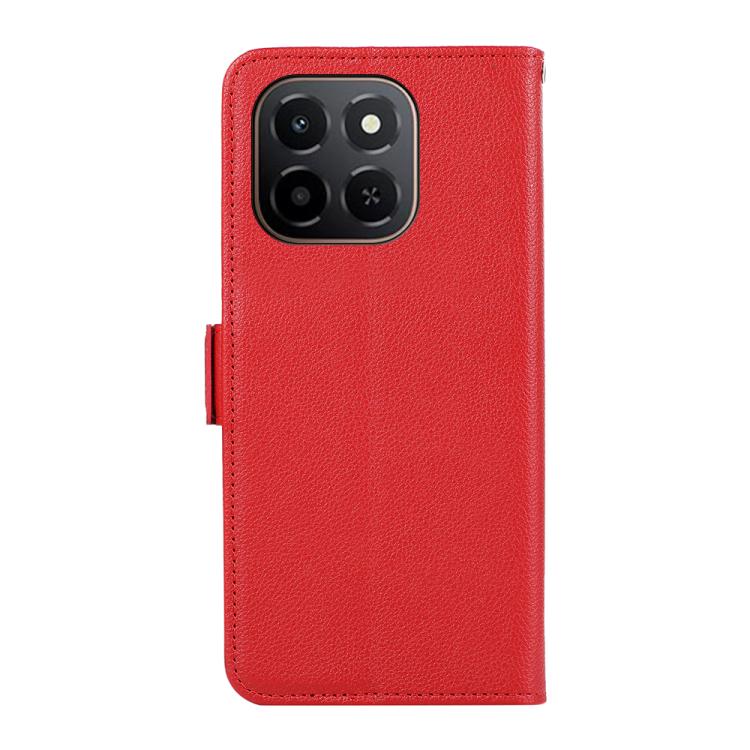 For Honor X6c 4G ABEEL Side-Magnetic Litchi Pattern Leather RFID Phone Case