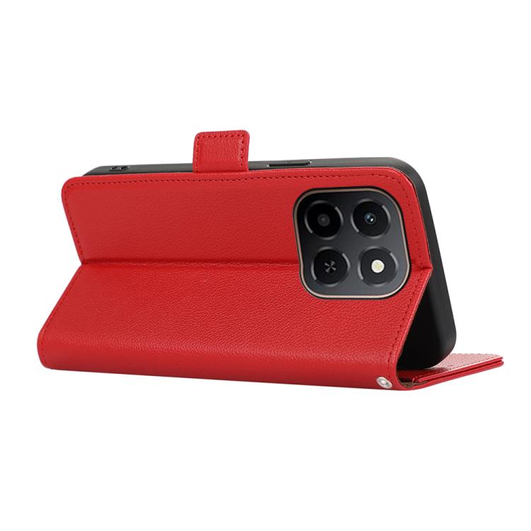 For Honor X6c 4G ABEEL Side-Magnetic Litchi Pattern Leather RFID Phone Case