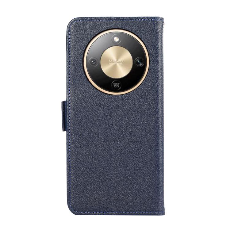 For Honor X9d 5G / Magic8 Lite ABEEL Side-Magnetic Litchi Pattern Leather RFID Phone Case