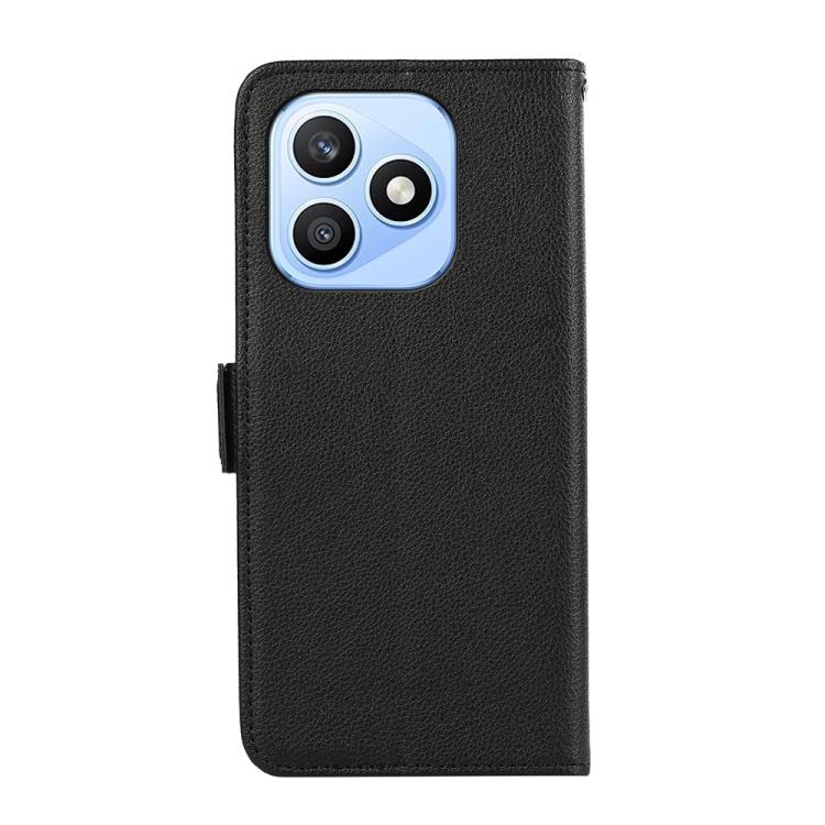 For Honor X8d 4G ABEEL Side-Magnetic Litchi Pattern Leather RFID Phone Case