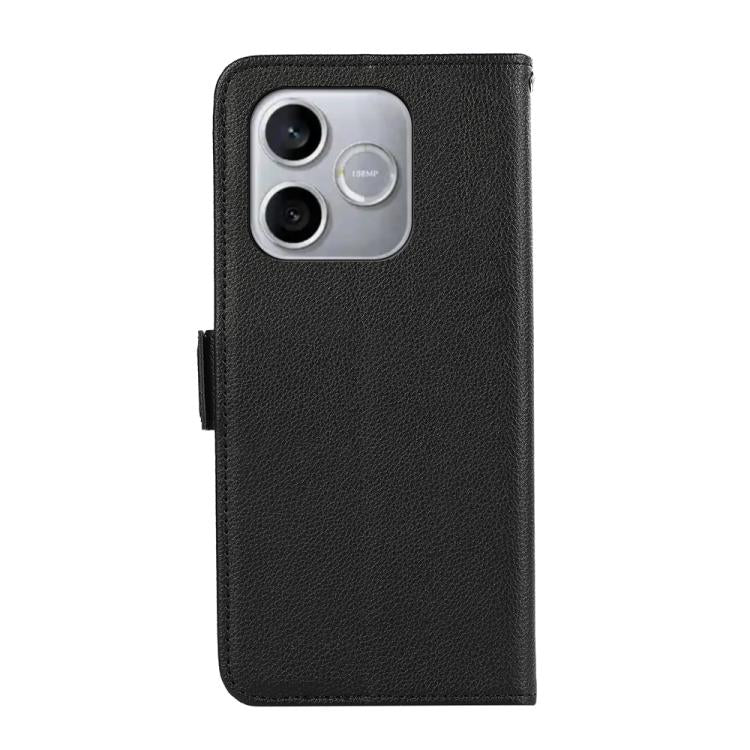 For Honor 600 Lite Global ABEEL Side-Magnetic Litchi Pattern Leather RFID Phone Case