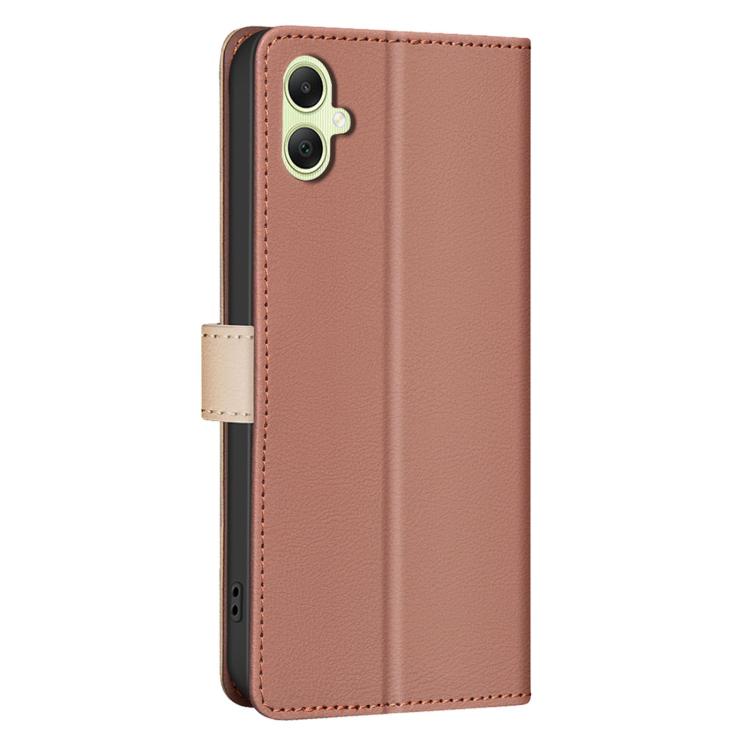 For Samsung Galaxy M06 5G / F06 5G Color Matching RFID Anti-theft Leather Phone Case
