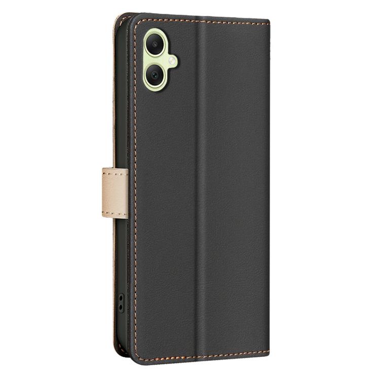 For Samsung Galaxy M06 5G / F06 5G Color Matching RFID Anti-theft Leather Phone Case