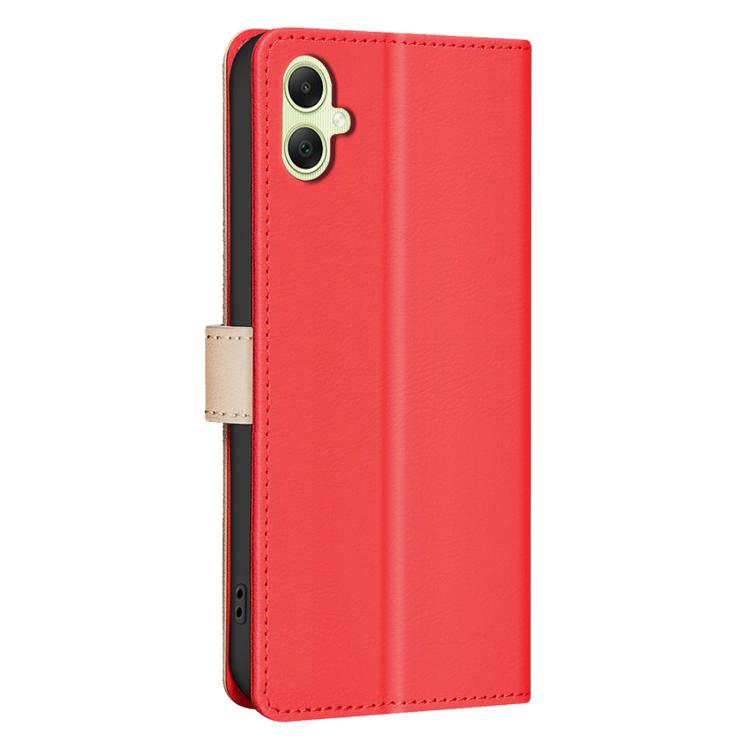 For Samsung Galaxy M06 5G / F06 5G Color Matching RFID Anti-theft Leather Phone Case