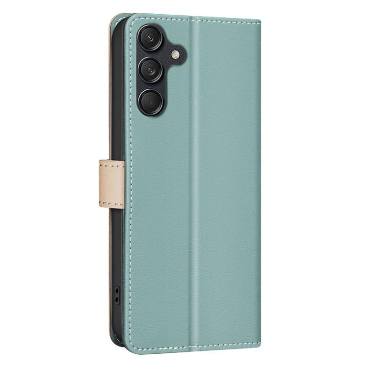 For Samsung Galaxy M16 5G / F16 5G Color Matching RFID Anti-theft Leather Phone Case