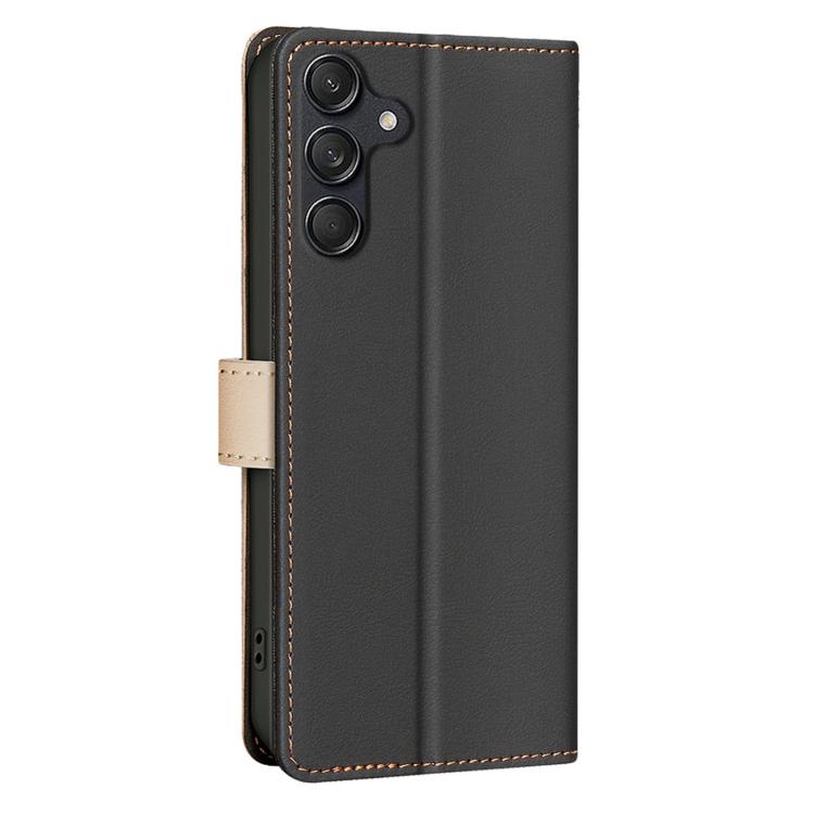 For Samsung Galaxy M16 5G / F16 5G Color Matching RFID Anti-theft Leather Phone Case
