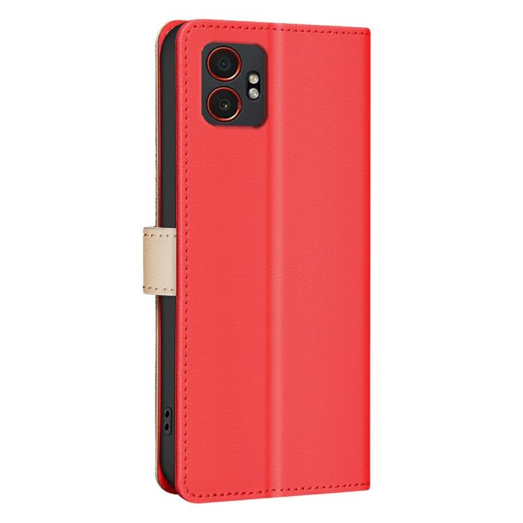 For Samsung Galaxy XCover 7 Pro Color Matching RFID Anti-theft Leather Phone Case