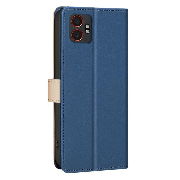 For Samsung Galaxy XCover 7 Pro Color Matching RFID Anti-theft Leather Phone Case