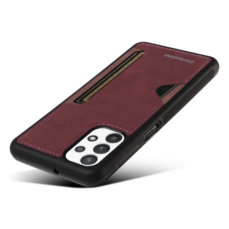 For Samsung Galaxy A32 5G / M32 5G Forwenw F5 Series Integrated Card Bag Phone Case
