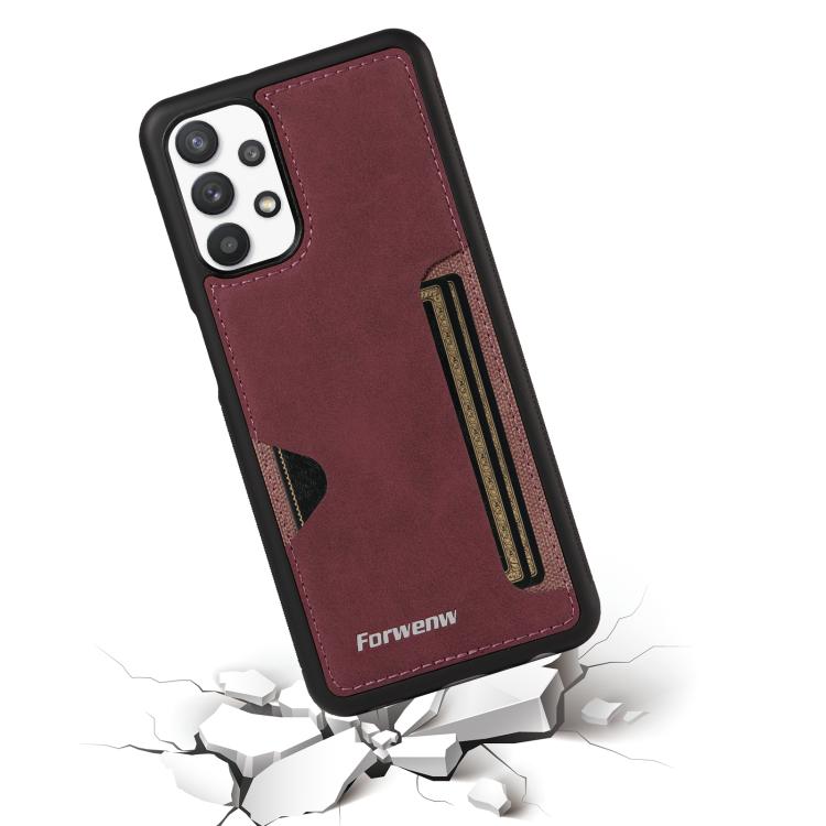 For Samsung Galaxy A32 5G / M32 5G Forwenw F5 Series Integrated Card Bag Phone Case