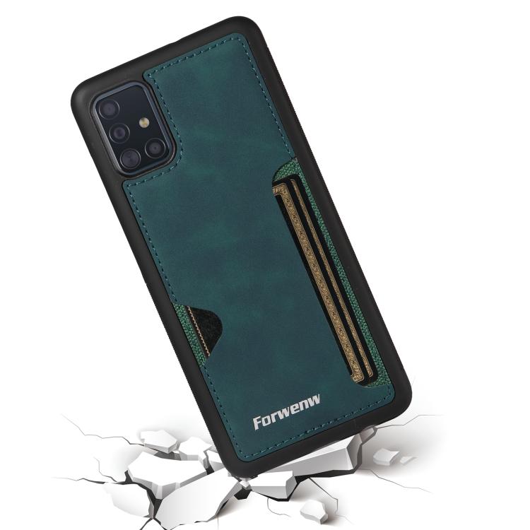 For Samsung Galaxy A51 Forwenw F5 Series Integrated Card Bag Phone Case