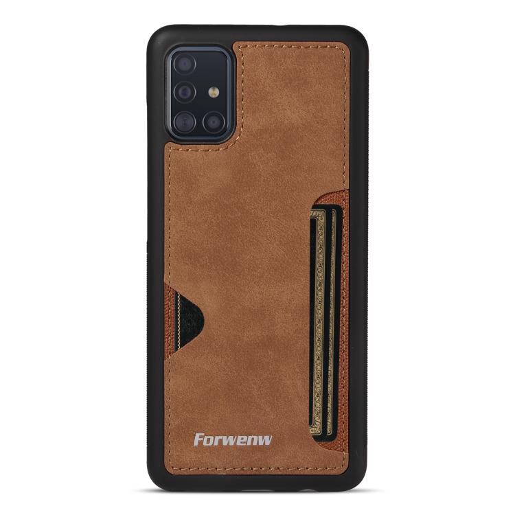 For Samsung Galaxy A51 Forwenw F5 Series Integrated Card Bag Phone Case