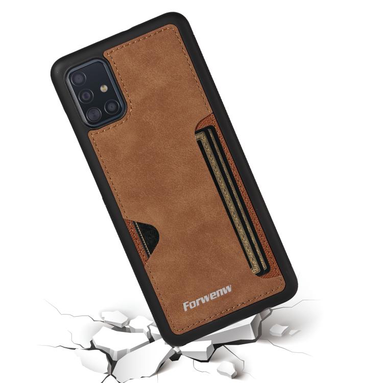 For Samsung Galaxy A51 Forwenw F5 Series Integrated Card Bag Phone Case