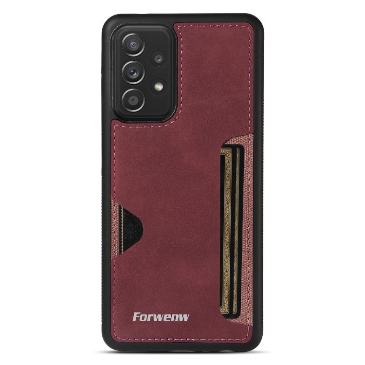 For Samsung Galaxy A52 4G / 5G / A52s 5G Forwenw F5 Series Integrated Card Bag Phone Case