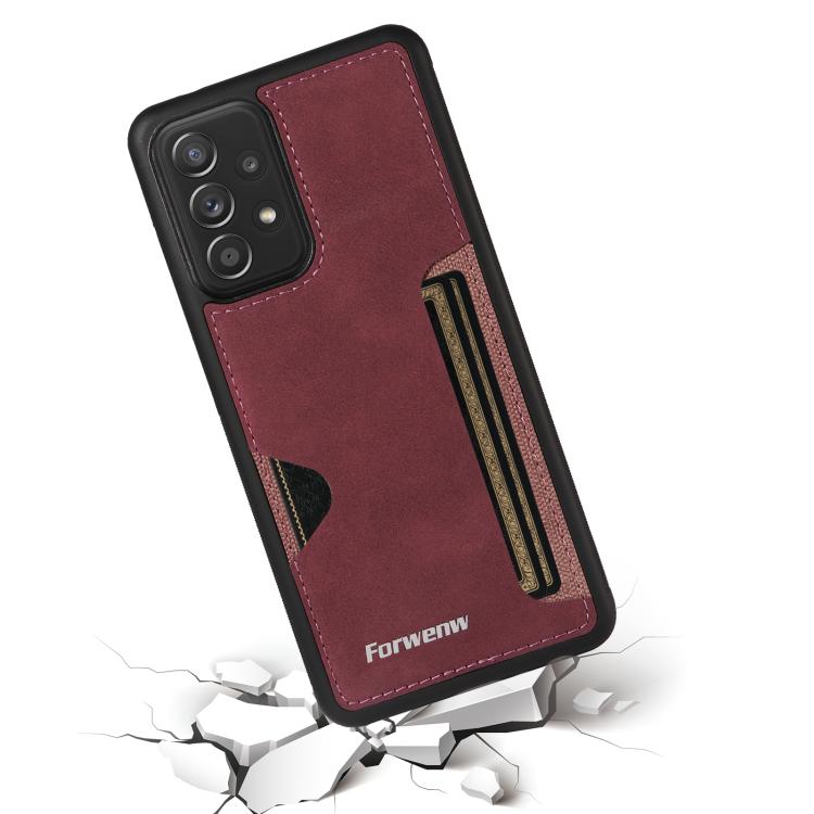 For Samsung Galaxy A52 4G / 5G / A52s 5G Forwenw F5 Series Integrated Card Bag Phone Case