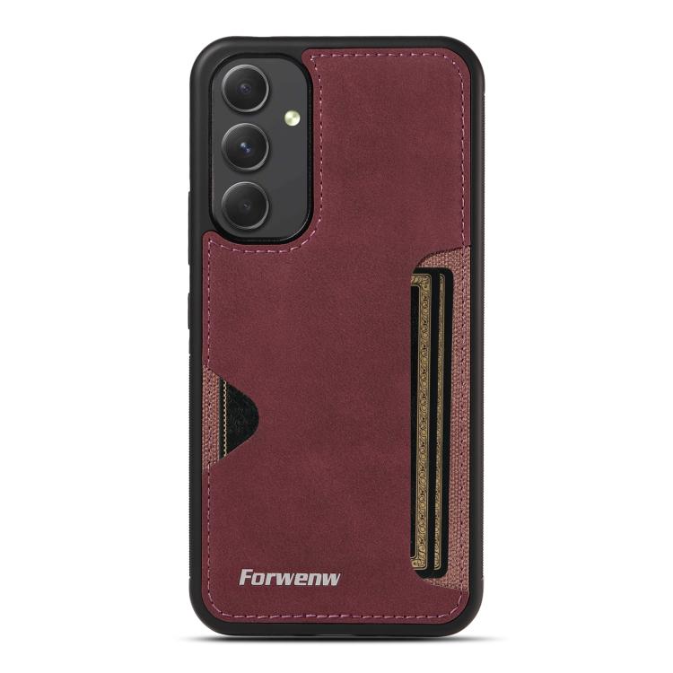 For Samsung Galaxy A54 5G Forwenw F5 Series Integrated Card Bag Phone Case