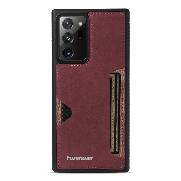 For Samsung Galaxy Note20 Ultra 5G Forwenw F5 Series Integrated Card Bag Phone Case