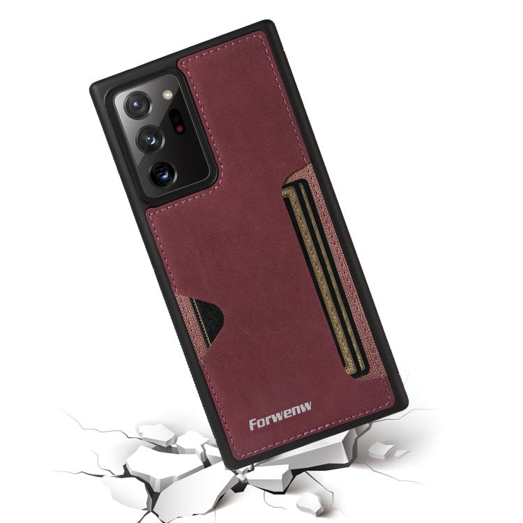 For Samsung Galaxy Note20 Ultra 5G Forwenw F5 Series Integrated Card Bag Phone Case