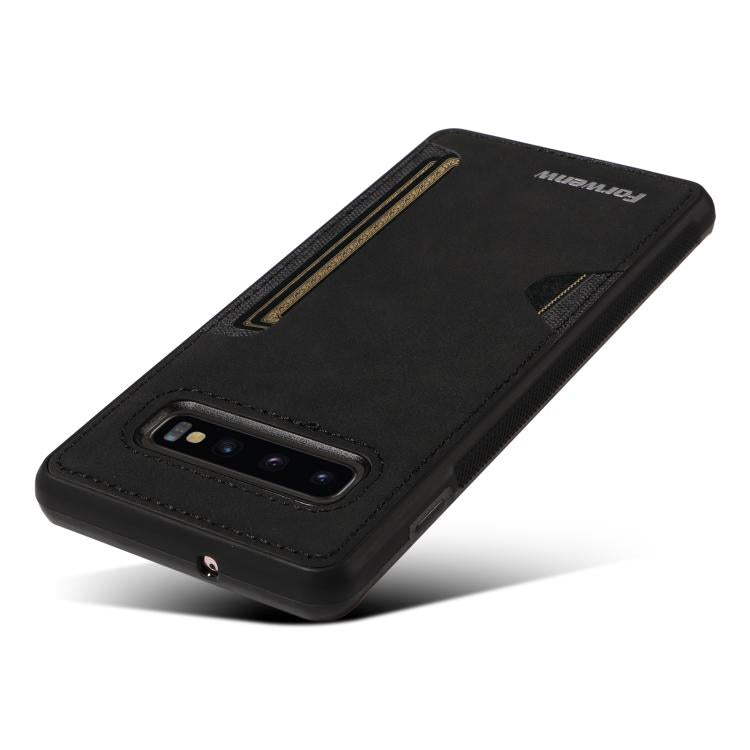 For Samsung Galaxy S10+ Forwenw F5 Series Integrated Card Bag Phone Case