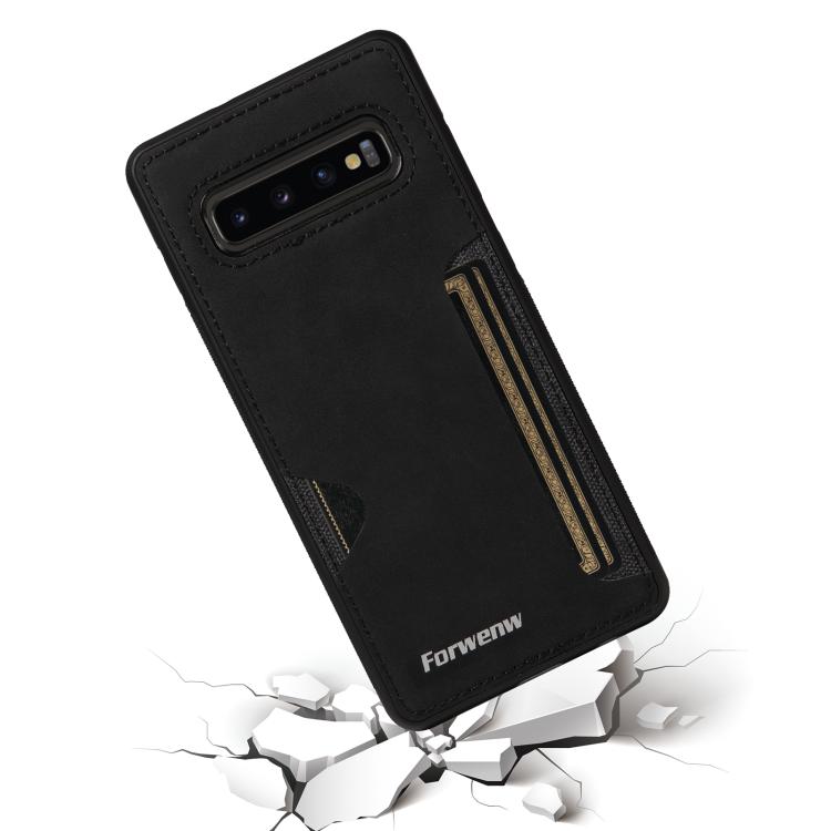 For Samsung Galaxy S10+ Forwenw F5 Series Integrated Card Bag Phone Case
