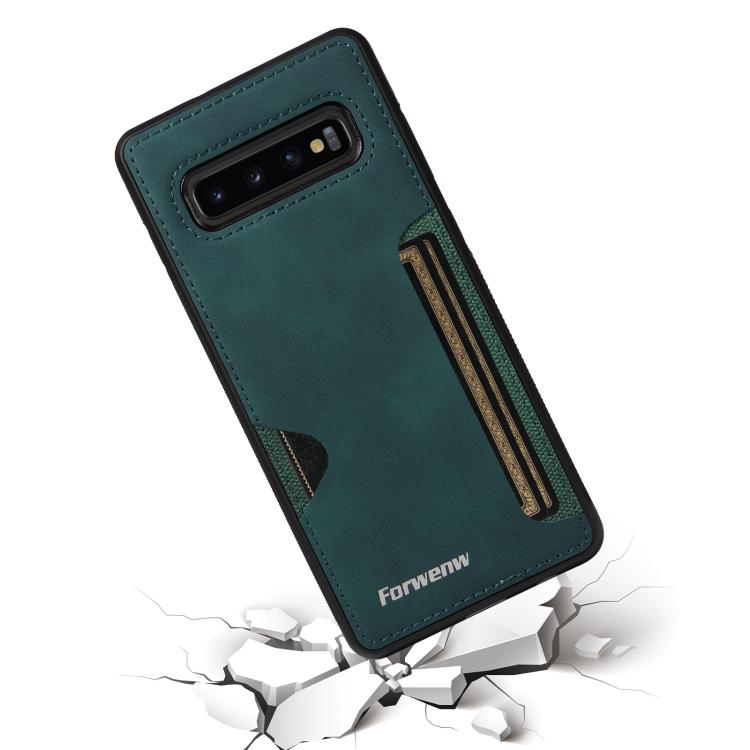 For Samsung Galaxy S10+ Forwenw F5 Series Integrated Card Bag Phone Case