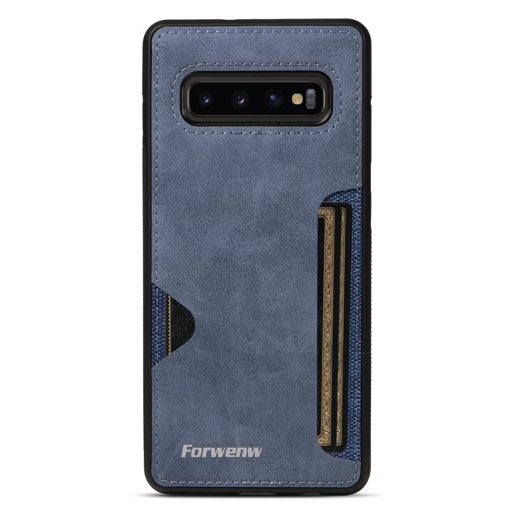 For Samsung Galaxy S10+ Forwenw F5 Series Integrated Card Bag Phone Case