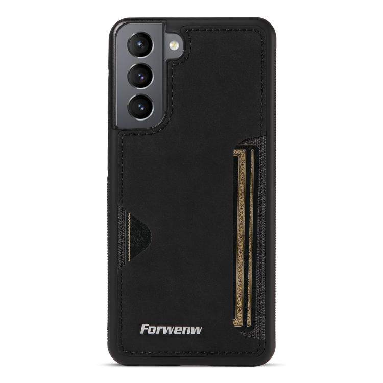 For Samsung Galaxy S21 5G Forwenw F5 Series Integrated Card Bag Phone Case