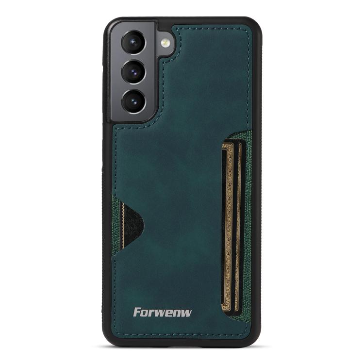 For Samsung Galaxy S21 5G Forwenw F5 Series Integrated Card Bag Phone Case