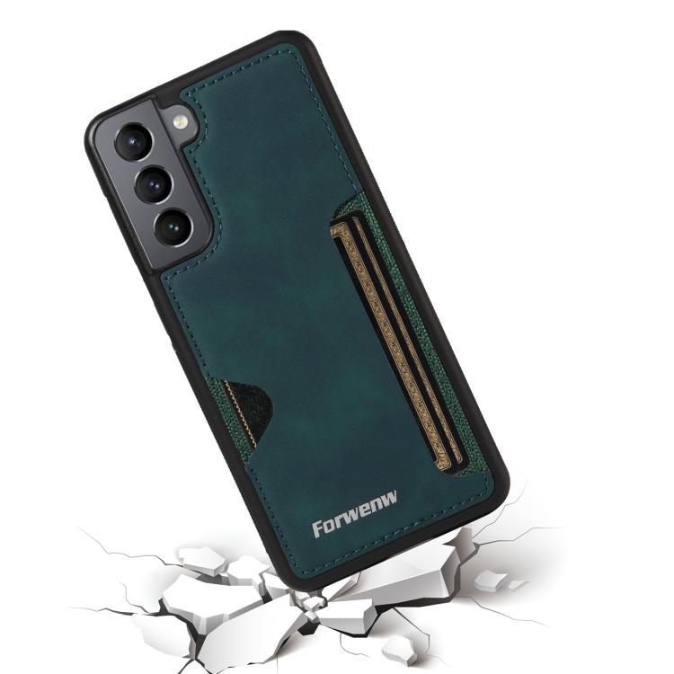 For Samsung Galaxy S21 5G Forwenw F5 Series Integrated Card Bag Phone Case