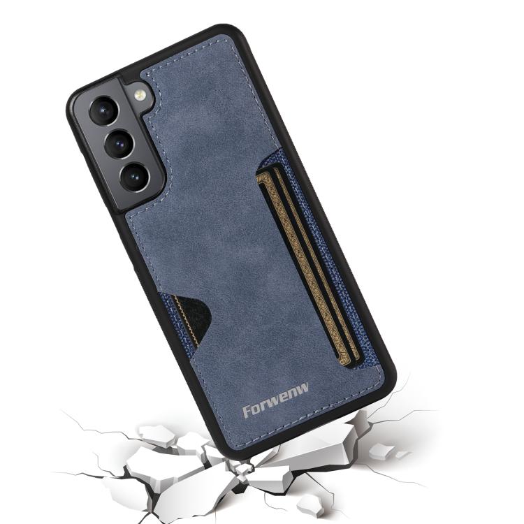 For Samsung Galaxy S21 5G Forwenw F5 Series Integrated Card Bag Phone Case