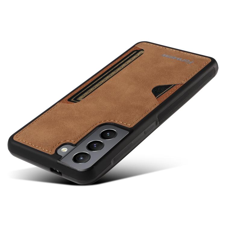 For Samsung Galaxy S21 5G Forwenw F5 Series Integrated Card Bag Phone Case