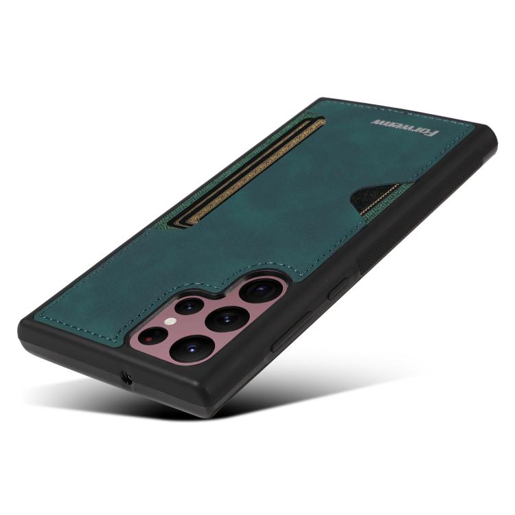 For Samsung Galaxy S22 Ultra 5G Forwenw F5 Series Integrated Card Bag Phone Case