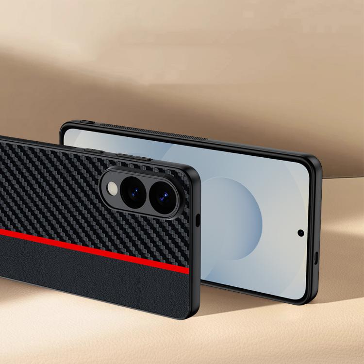 For Samsung Galaxy S25 Edge 5G Carbon Fiber Texture Printing Phone Case