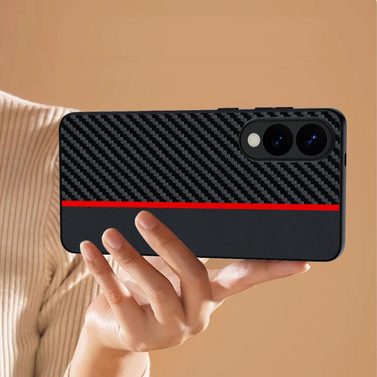 For Samsung Galaxy S25 Edge 5G Carbon Fiber Texture Printing Phone Case