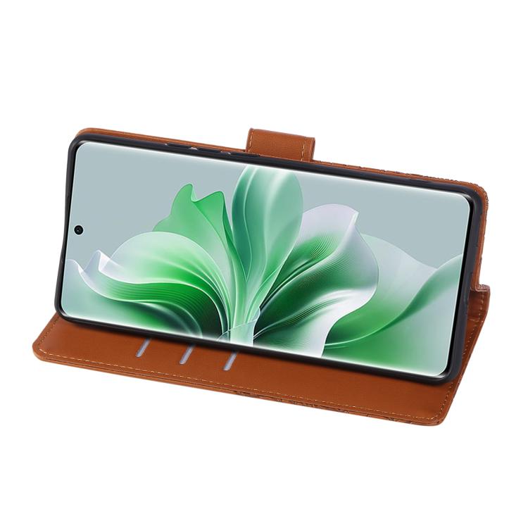 For OPPO Reno11 Global Rose Flower Embossed 3-Card Slots Leather Phone Case