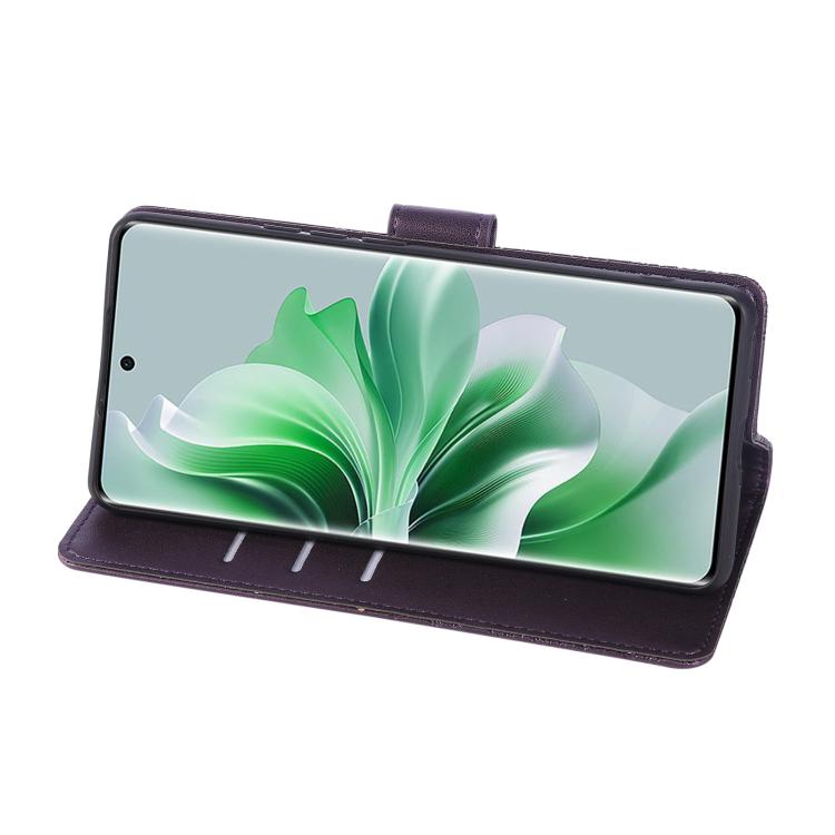 For OPPO Reno11 Global Rose Flower Embossed 3-Card Slots Leather Phone Case