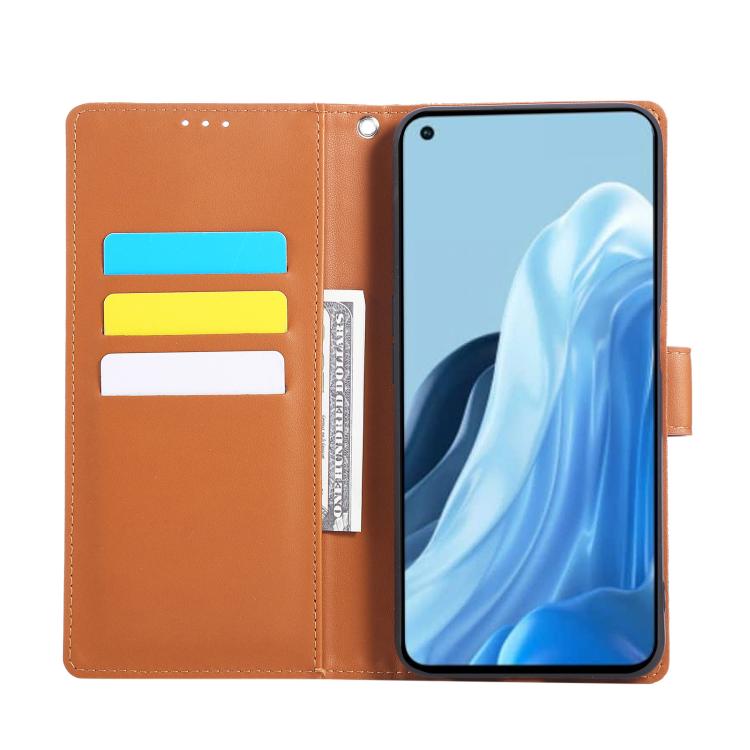 For OPPO Reno7 4G / F21 Pro 4G Rose Flower Embossed 3-Card Slots Leather Phone Case